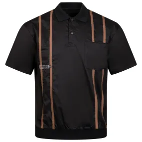 Akers Poplin Popover Shirt Black - SS24