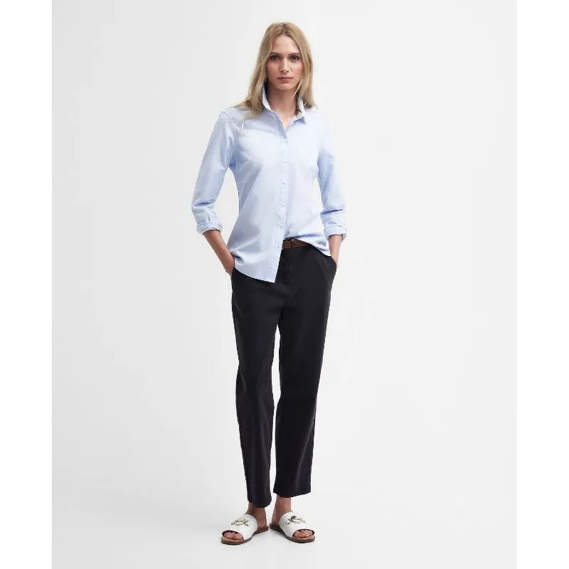 Barbour Derwent Ladies Shirt - Pale Blue/Primrose Hessian