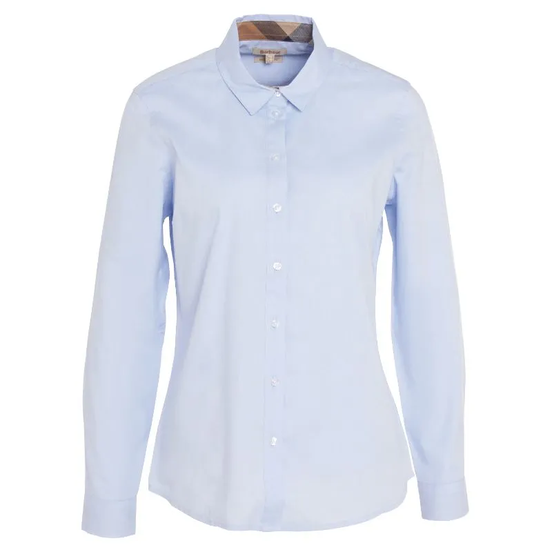 Barbour Derwent Ladies Shirt - Pale Blue/Primrose Hessian
