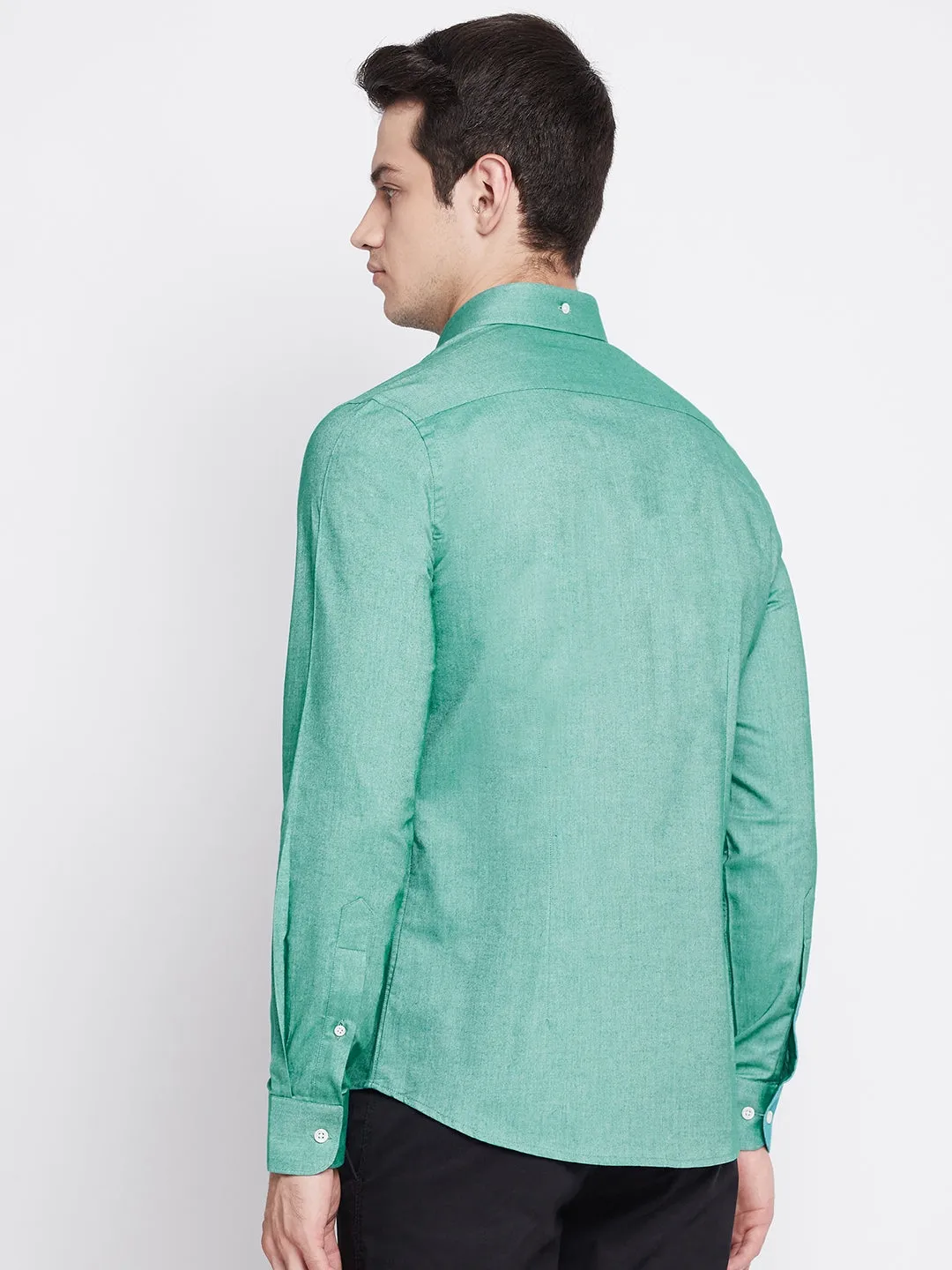 Forest Green Oxford Cotton Shirt