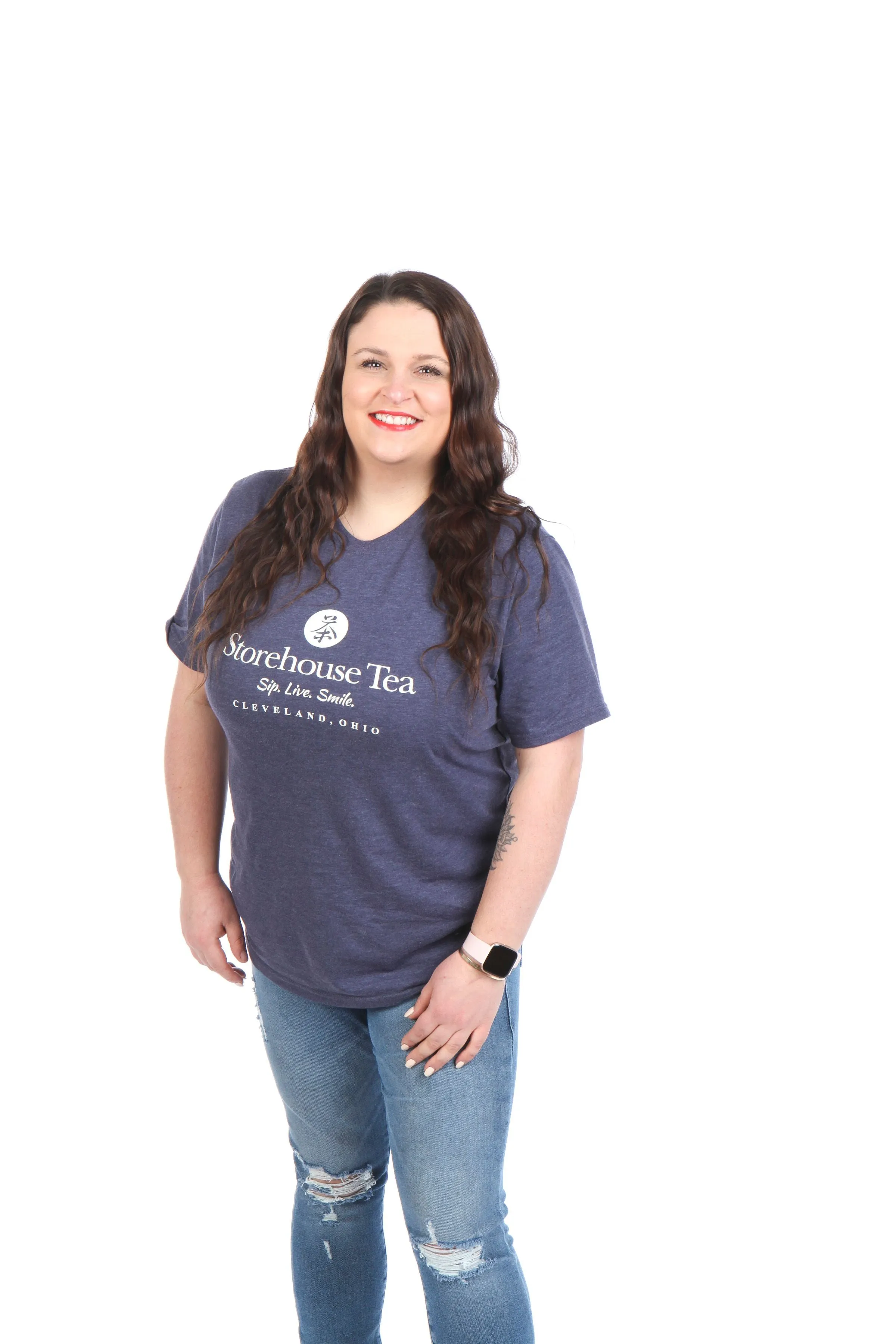 Oxford Navy Tea Shirt