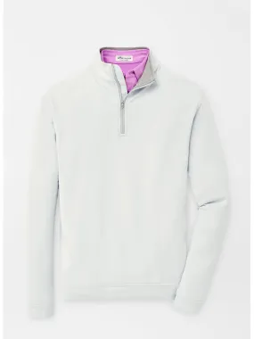 Peter Millar Perth Performance Quarter-Zip in British Grey