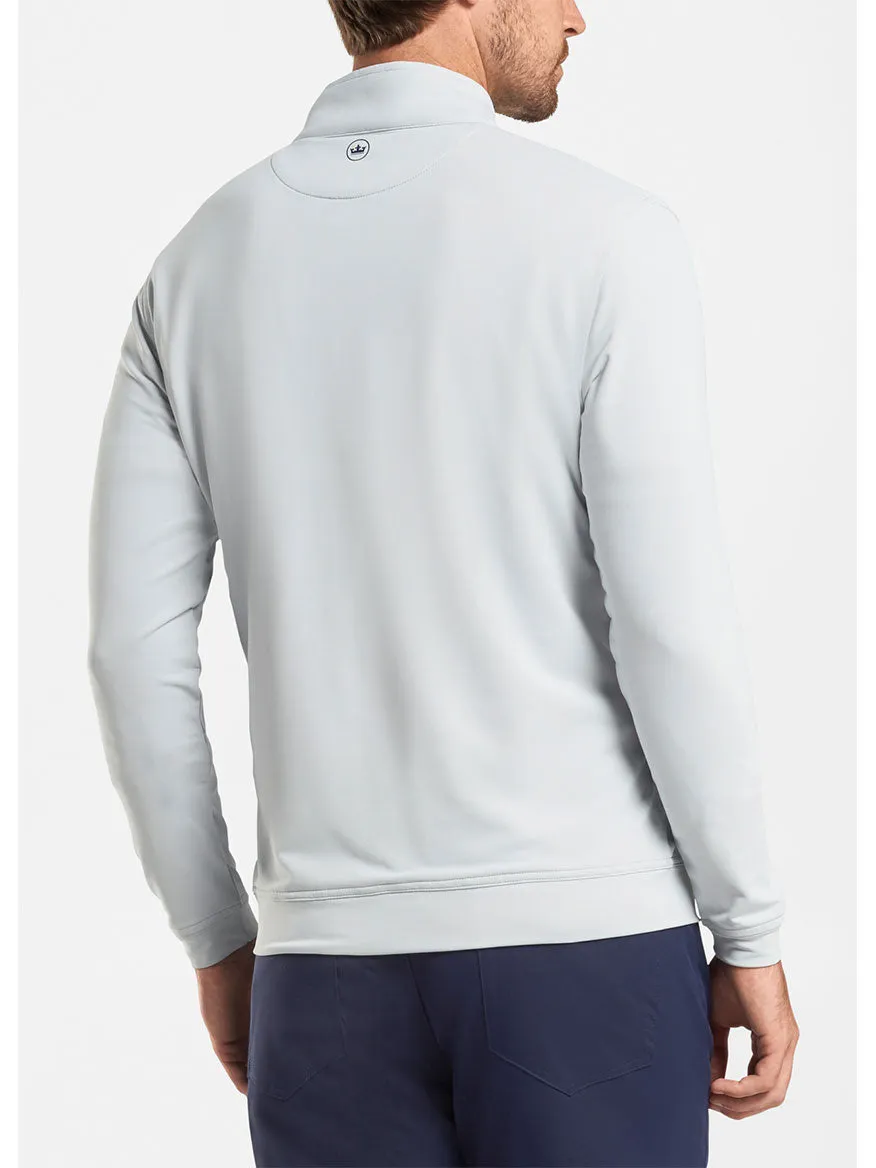 Peter Millar Perth Performance Quarter-Zip in British Grey