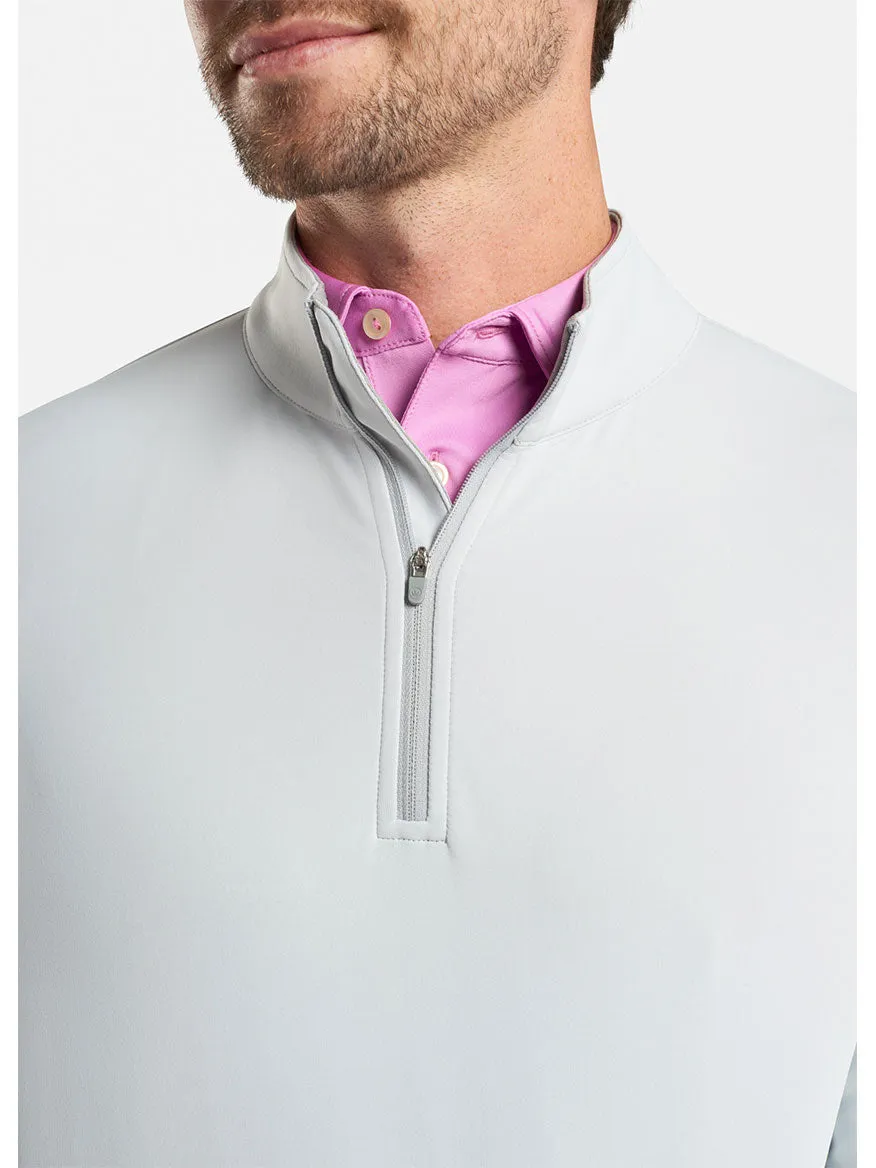 Peter Millar Perth Performance Quarter-Zip in British Grey