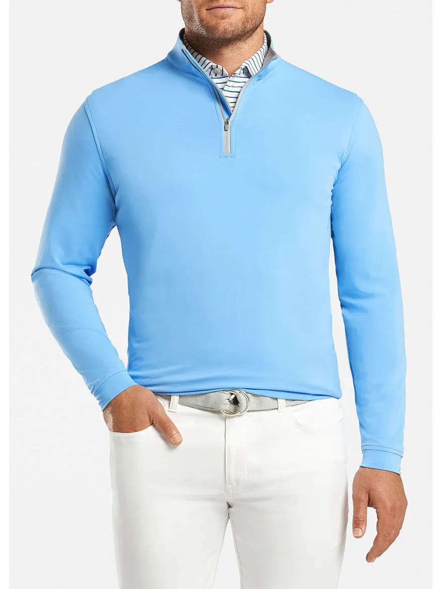 Peter Millar Perth Performance Quarter-Zip in Cottage Blue