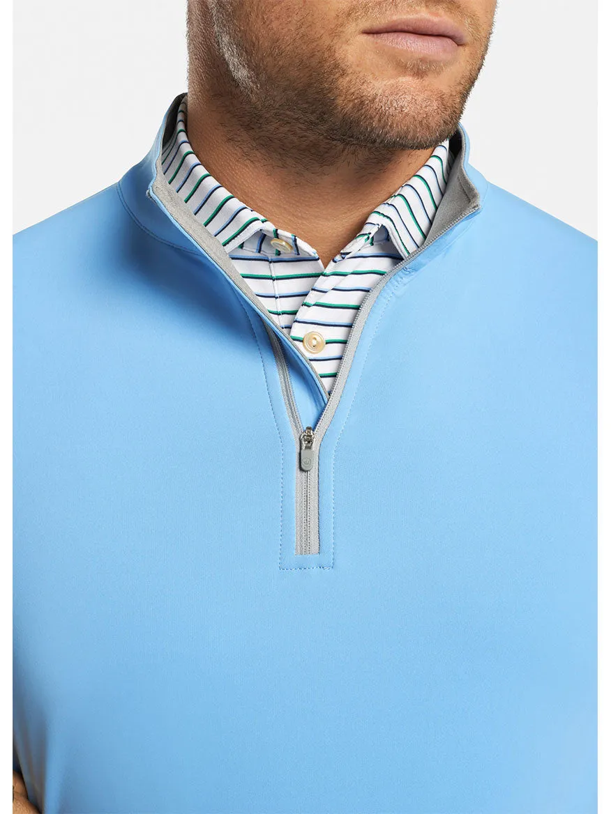 Peter Millar Perth Performance Quarter-Zip in Cottage Blue