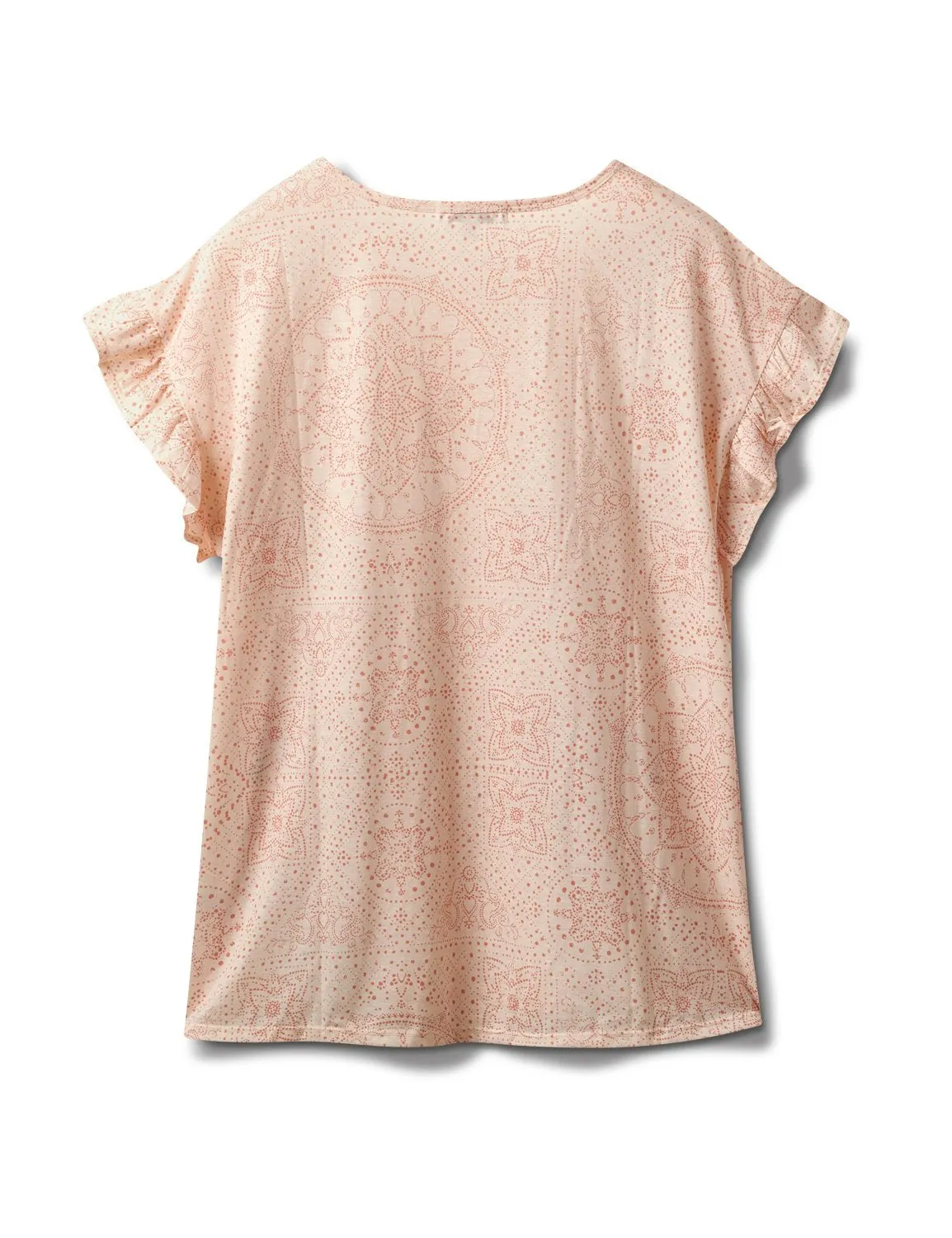 Pre-Order Flutter Sleeve Floral Mirror Print Tee