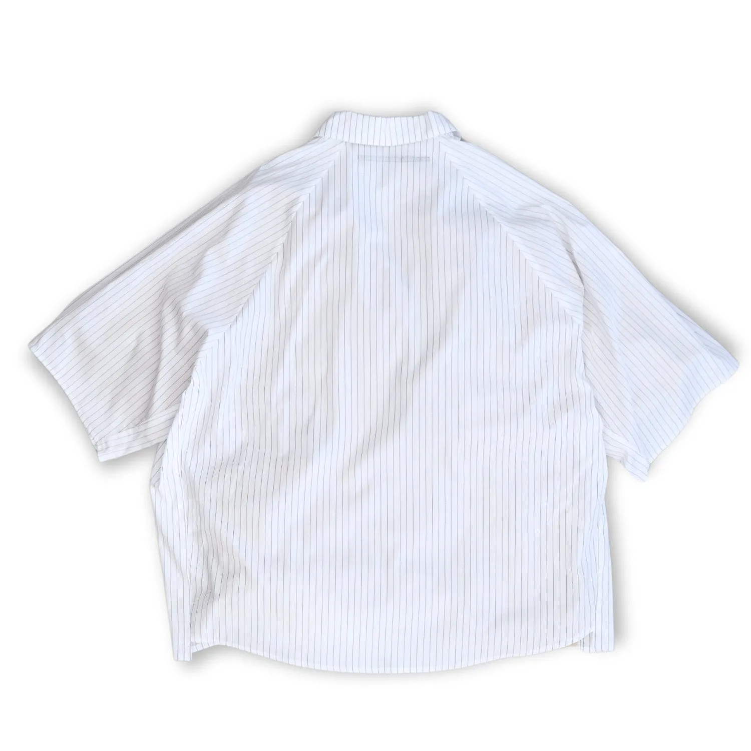 WM09-SH251091 POPLIN STRIPE RAGLAN SHORT SLEEVE SHIRT