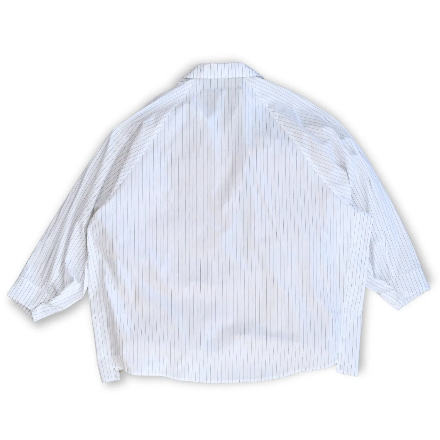 WM09-SH251092 POPLIN STRIPE RAGLAN OVERSIZE SHIRT
